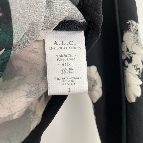A.L.C Floral Silk Blouse - Picture 3 of 7